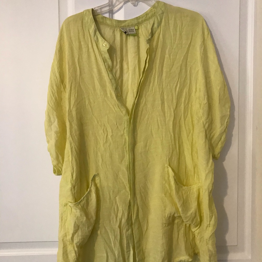 Anthropologie Neon Swimsuit Cover Up